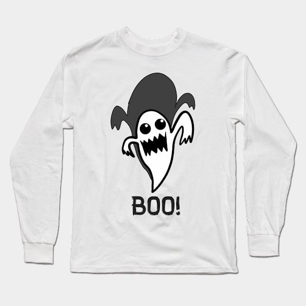 Boo! Long Sleeve T-Shirt by Monster To Me